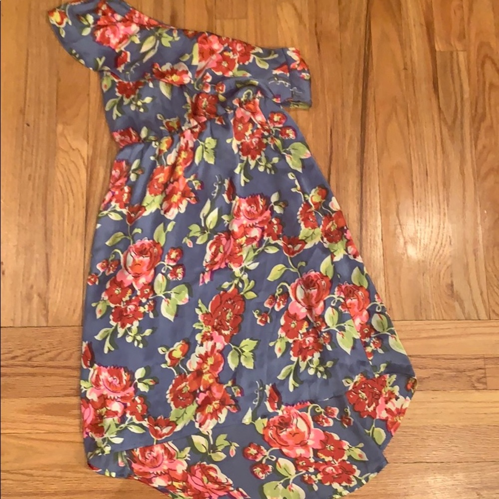 Patterson J One Shoulder Floral Dress (SZ SMALL)